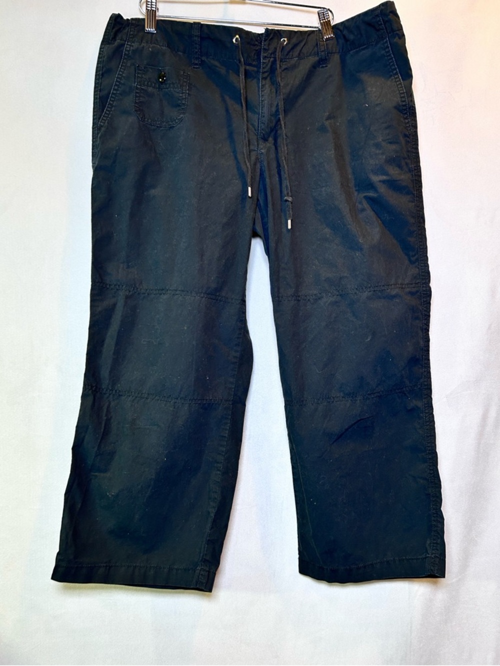 Lauren Ralph Lauren Petite Black Cotton Casual Capris. Size 14P